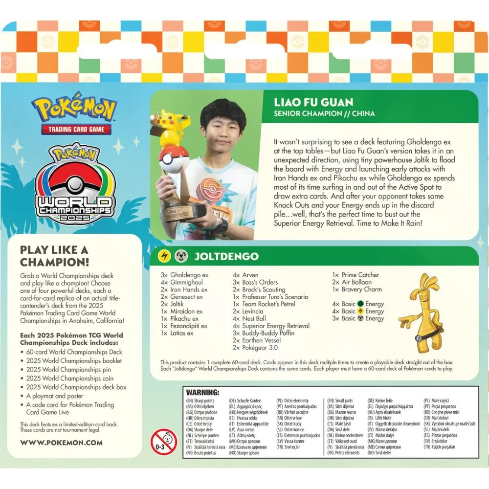 Pokémon TCG - World Championships Deck Liao Fu Guan "Joltdengo" - English